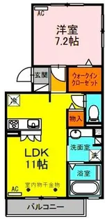 グランシャリオN【2階】の間取り