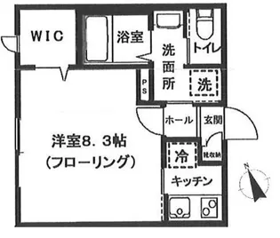 シーダウエスト【1階】の間取り