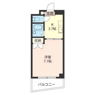 ソレイユ三和【4階】の間取り