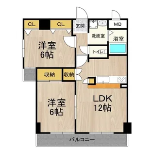 GATHERIA PACE(ギャザリアパーチェ)【5階】の間取り