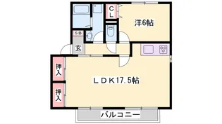 サンリジェールB棟【2階】の間取り