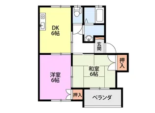 コーポファイン【1階】の間取り