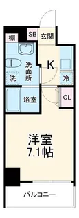 レジディア本厚木【9階】の間取り