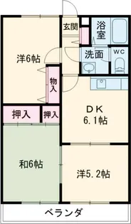 ハイツM1【2階】の間取り