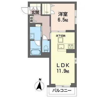 ティーケー幕張本郷【1階】の間取り