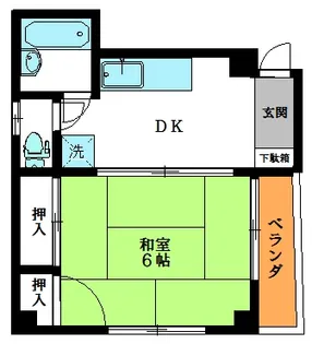 寺島ハイツ【4階】の間取り