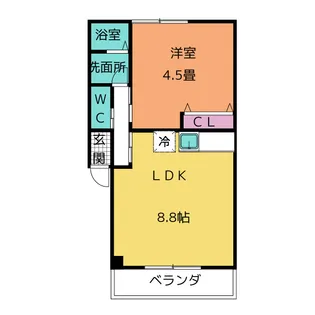 ウィステリアヒルズ【1階】の間取り