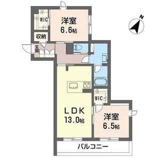 リアン ブルーム【1階】の間取り