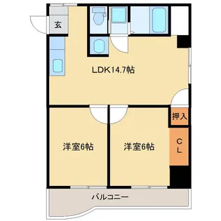 アーバンコート庄内弐番館【3階】の間取り