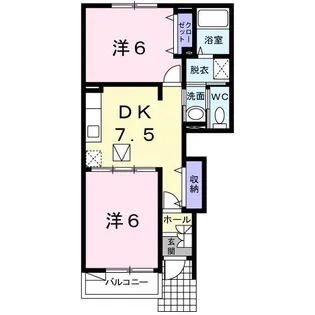 アヴァンシアB【1階】の間取り