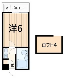 ジュネパレス柏第54【1階】の間取り
