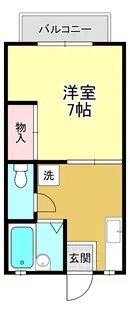 シャン琵琶湖【2階】の間取り