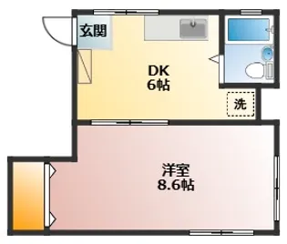 シティハイム本郷台A【2階】の間取り