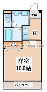 プルメリアコート【1階】の間取り