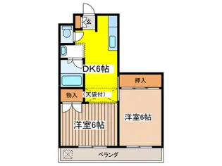 ニユ-天沼マンション【1階】の間取り