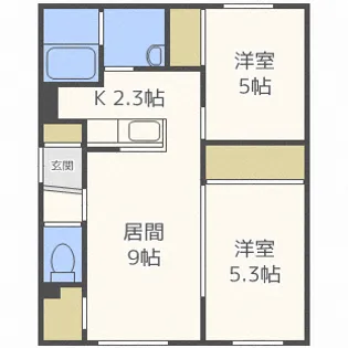 Avancer本通南【2階】の間取り