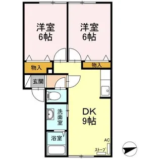 ハイセレール優【2階】の間取り