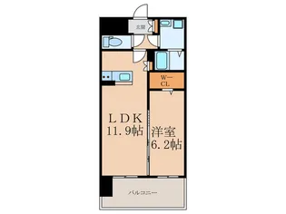 ソレアード苅田II【5階】の間取り