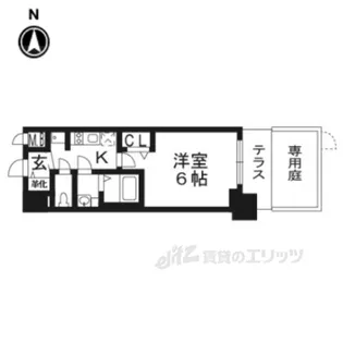 プレサンスTHEKYOTO彩美【1階】の間取り