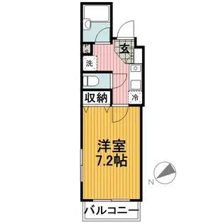 シャンティベルテ反町【5階】の間取り