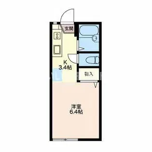 サンコーポ牧【1階】の間取り