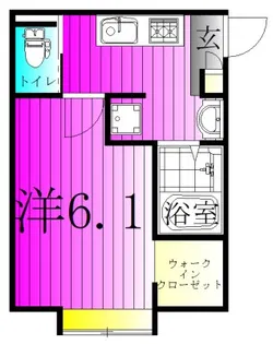 パークステュディオ胡録台【3階】の間取り