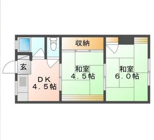 西崎アパート【2階】の間取り