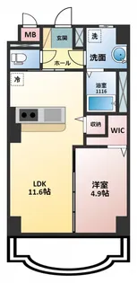 イングレッソ水江 5階建てマンション【2階】の間取り