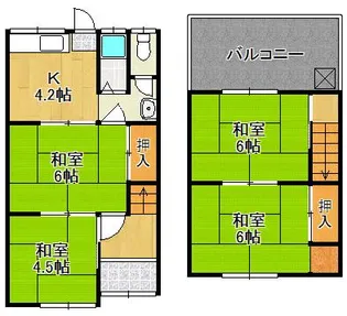 五井住宅【1階】の間取り