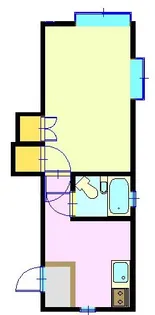 コーポユートピア【1階】の間取り