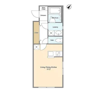 アブソルート白山【2階】の間取り