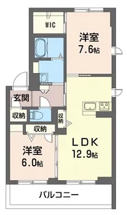 ビオフラット【1階】の間取り