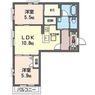 グランソレイユ【1階】の間取り