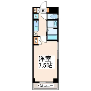メイン新屋敷【4階】の間取り
