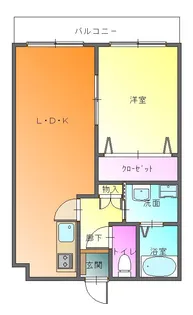 LS西松江城マンション【3階】の間取り