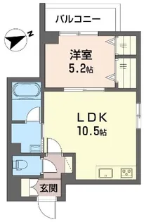 スカイレジデンス【1階】の間取り