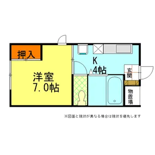 コーポ門(S)【1階】の間取り