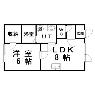 ハイツハゴロモ【1階】の間取り