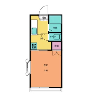 ロイヤルコーポ【2階】の間取り