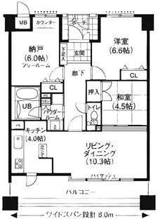 ロータスダイラー【4階】の間取り