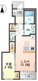 リベルテ【1階】の間取り