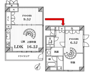 HF目黒行人坂レジデンス【1階】の間取り