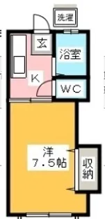 コーポ桂C【1階】の間取り