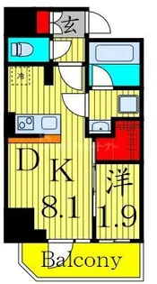 アジールコート町屋【1階】の間取り