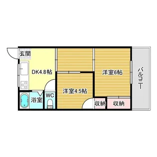青山ハイツ【3階】の間取り