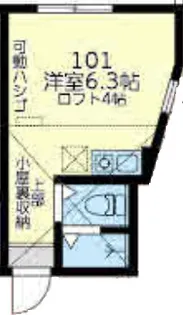 神奈川県横浜市神奈川区六角橋4【アパート】の間取り