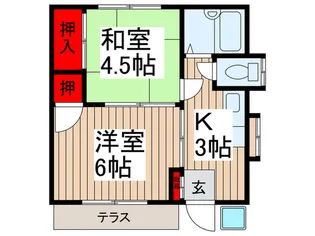 第二ペガサス【1階】の間取り
