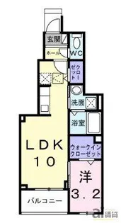 東京都東久留米市前沢3【アパート】の間取り
