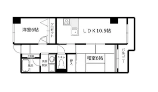 メゾンブランシュ【4階】の間取り