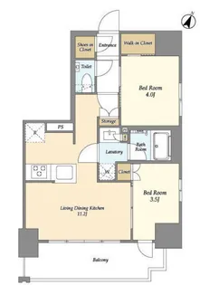 プライマル千葉駅前【14階】の間取り